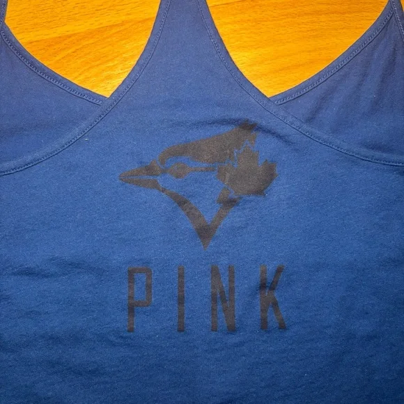 Pink Toronto Blue Jays Racerback Tank Top - Picture 3 of 4